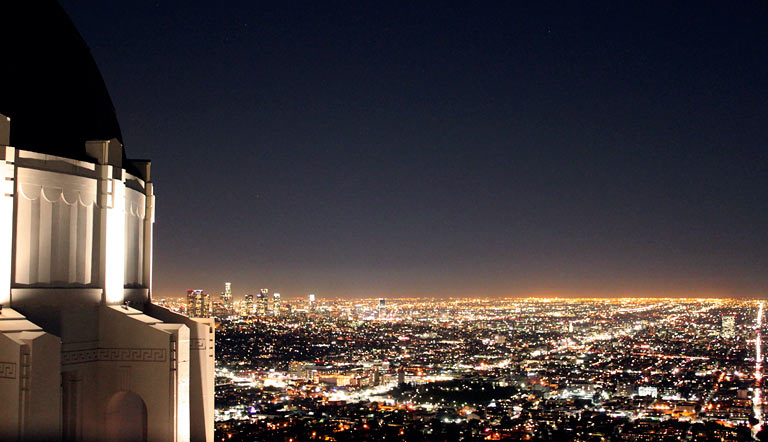 グリフィス天文台からの夜景(Night View from the Griffith Observatory)